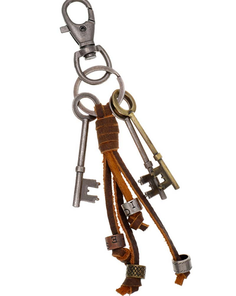 빈티지 술 장식 키체인