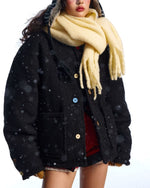 カラフルなボタンダウンコットンジャケット