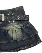 Designer denim skirt