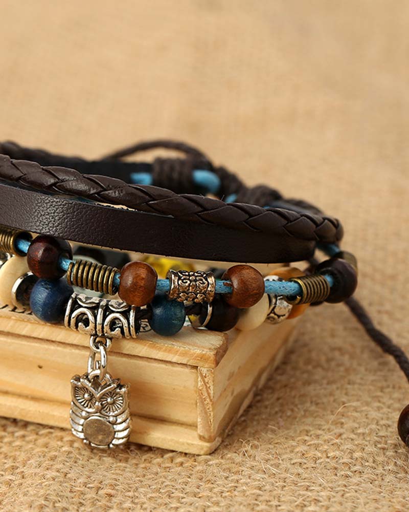 かわいいフクロウのブレスレット