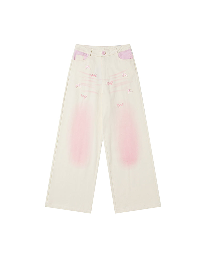 リボンカジュアルパンツ