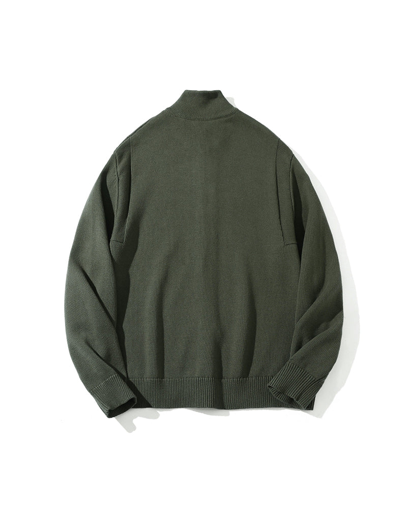 カジュアルなルーズニットジャケット