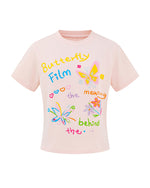 Fun pattern short sleeves