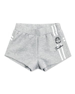 レトロなコントラストのカジュアルショートパンツ