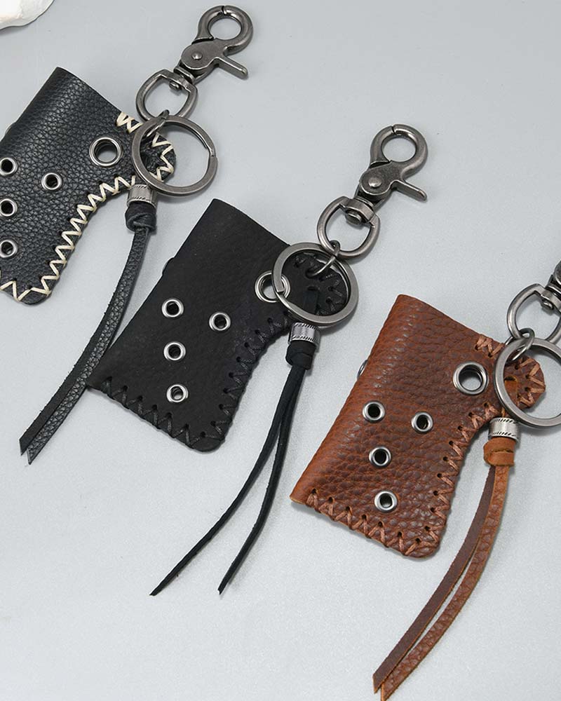 牛革ライターキーホルダー