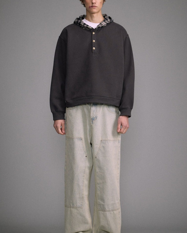 Casual fake two piece sweatshirt