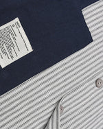 Color-blocked short-sleeved shirt