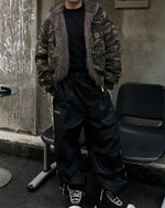 迷彩フード付きジャケット