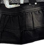 Designer denim skirt