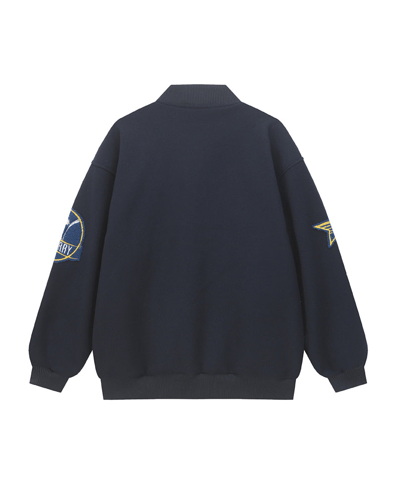 刺繍入りスポーツベースボールジャケット