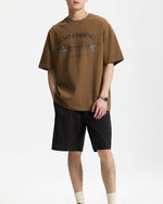 フィッシュボーンプリントの半袖