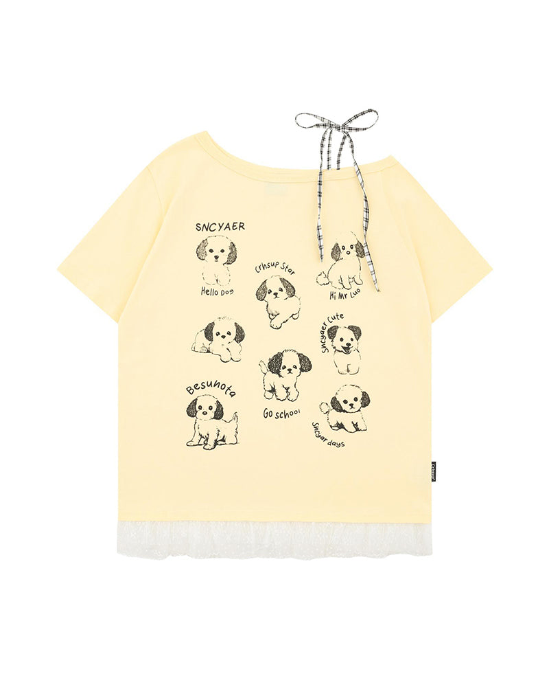 Dopamine off-shoulder short sleeves