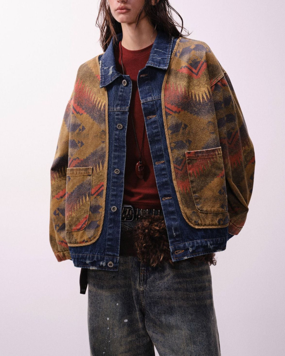 빈티지 스트리트 데님 재킷