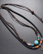 多層ターコイズビーズ