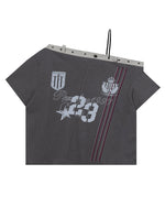 オフショルダーストラップの半袖