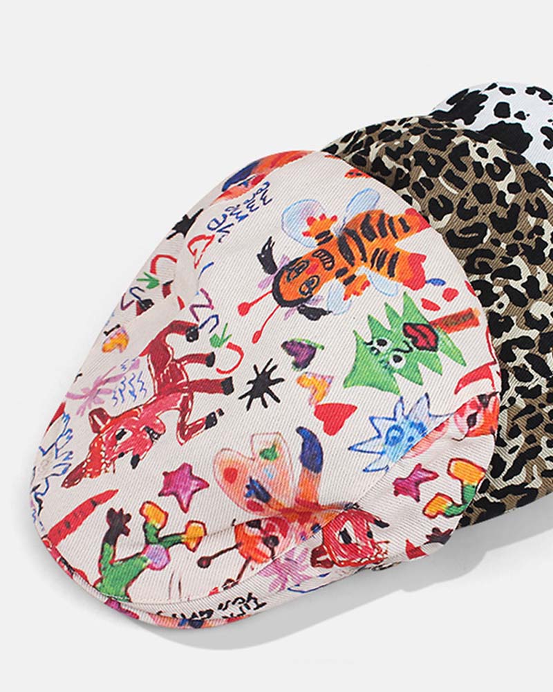 Cute graffiti beret