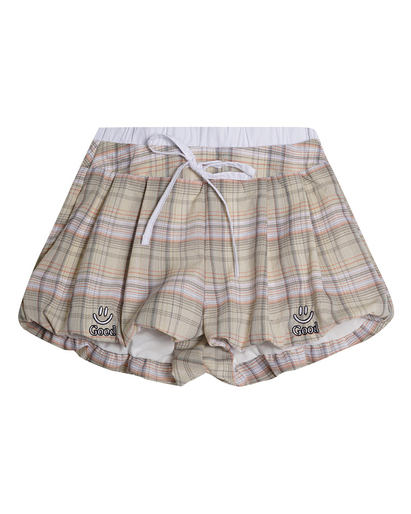 플레드 캐주얼 반바지