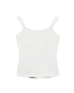 레터 프린트 슬림핏 서스펜더