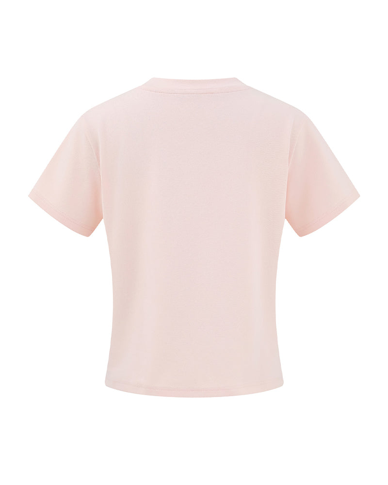 Fun pattern short sleeves