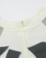 カラーブロックの長袖