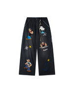 楽しいストライプ柄のカジュアルパンツ