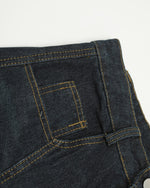 Distressed washed straight-leg pants