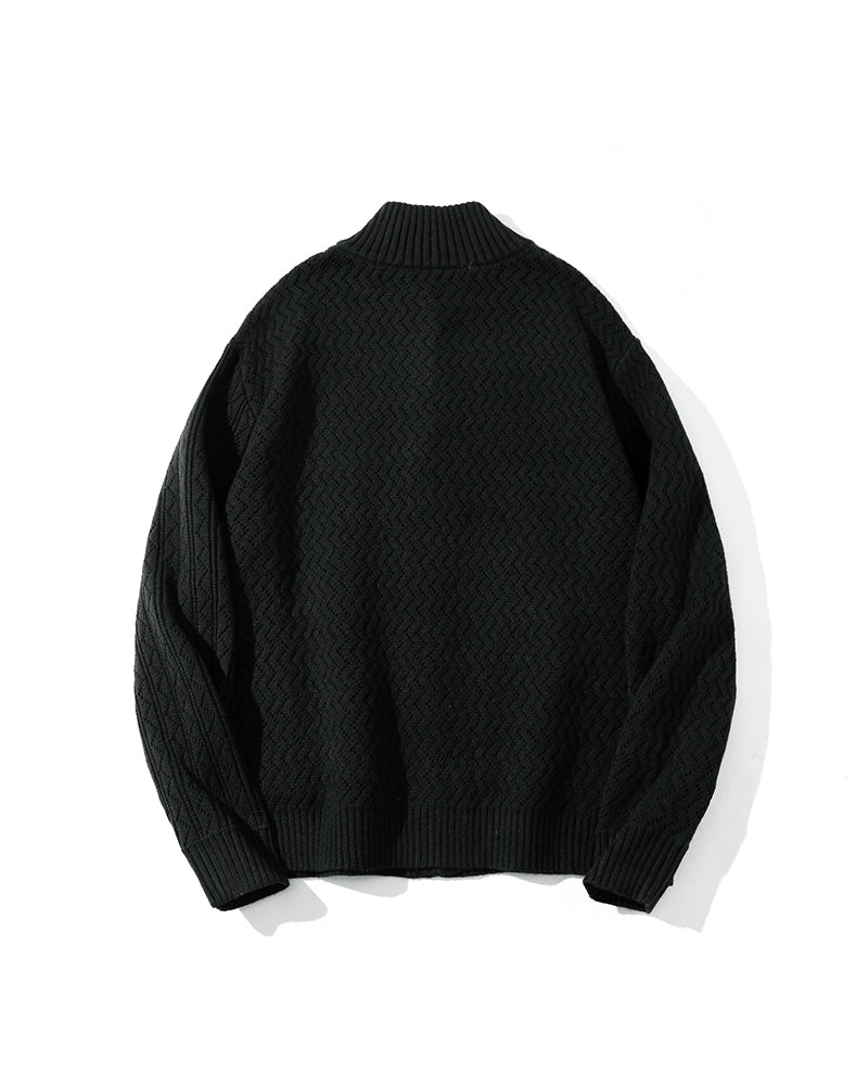 カジュアルレトロニットカーディガン