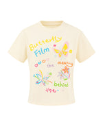 Fun pattern short sleeves