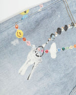 귀엽고 심플한 데님 팬츠