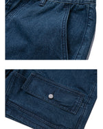 ベーシックなダブルポケットデニムショートパンツ