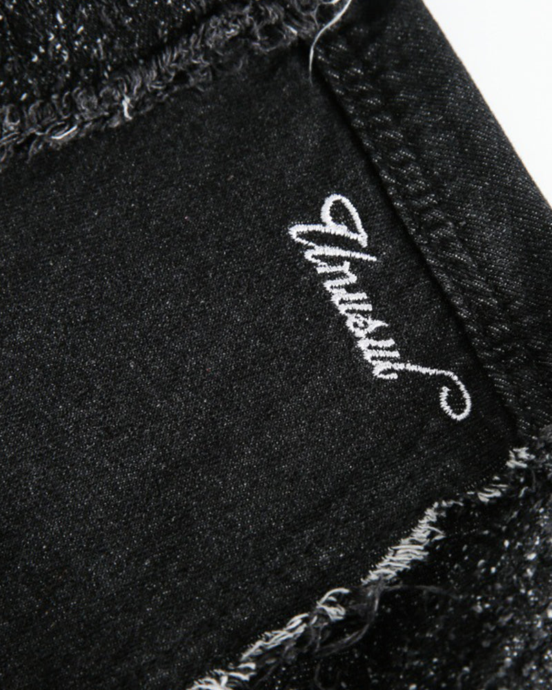 カジュアルなウォッシュデニムジャケット