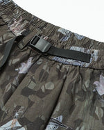 Floral camouflage shorts