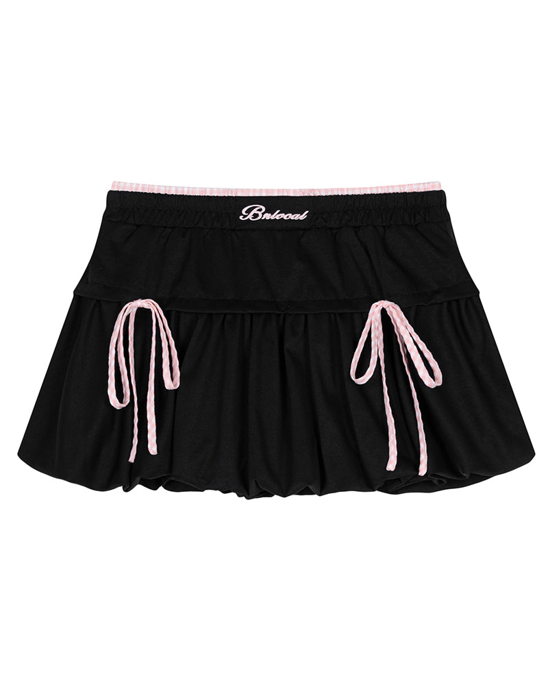 Retro bow skirt