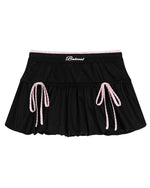 Retro bow skirt