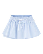 레트로 플레드 스커트