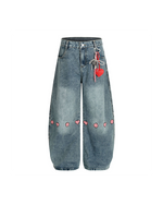 かわいいガーリージーンズ