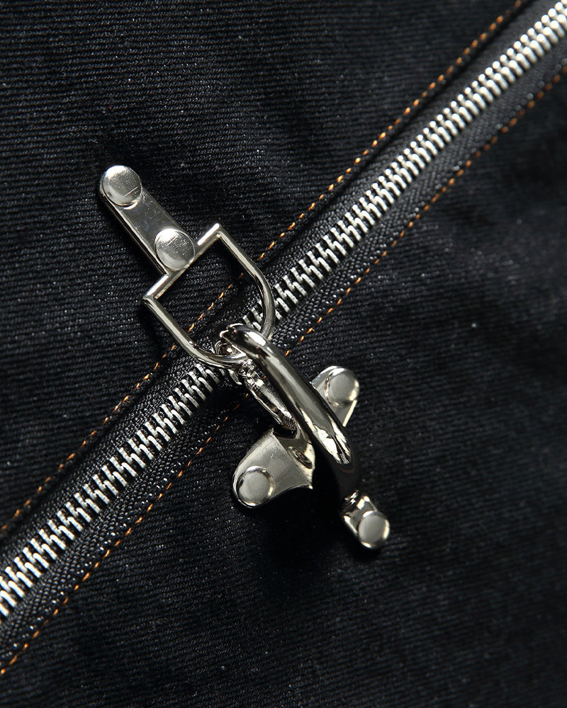 Airplane buckle casual denim jacket