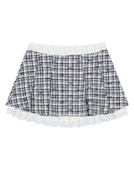 Plaid simple skirt