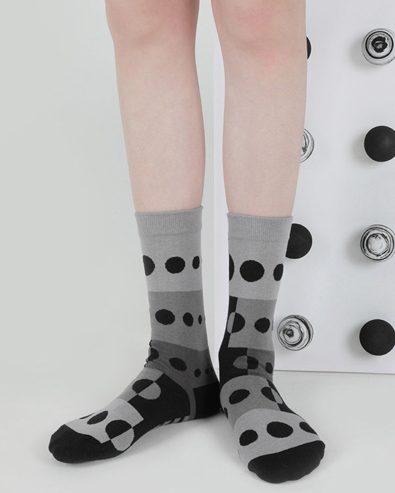 コントラストカラーの滑り止めソックス