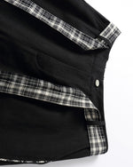 Checked Trousers with Belt