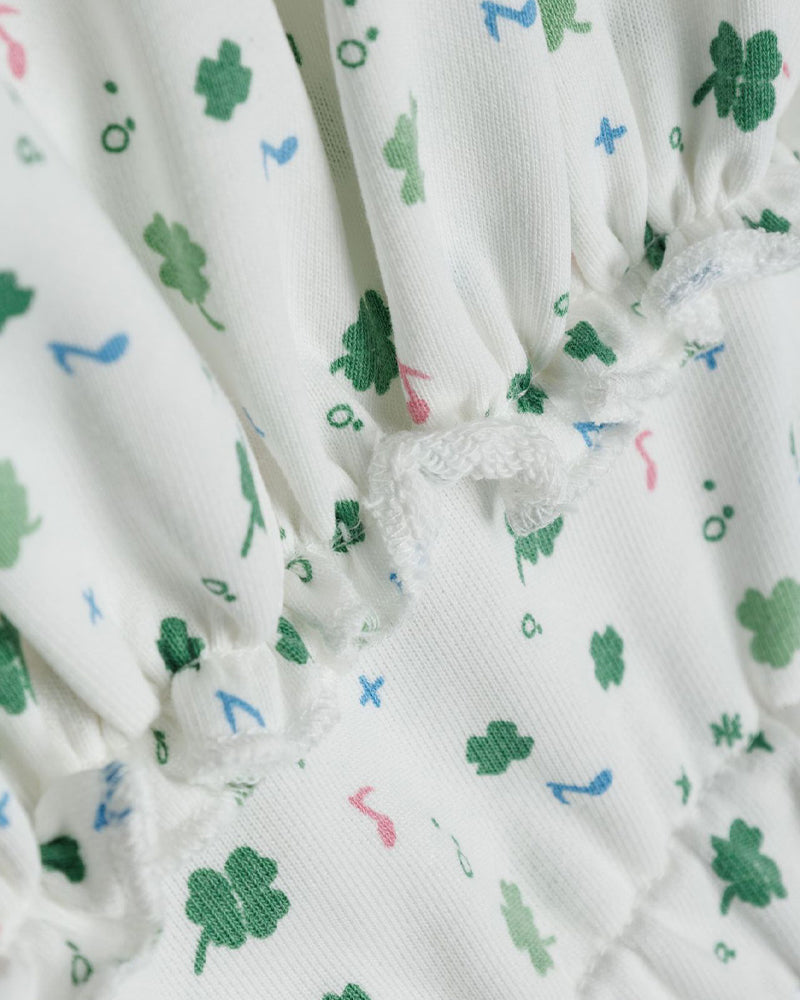 귀여운 레이스 패치워크 버드 스커트