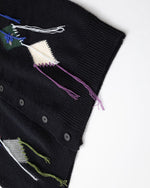 Retro colorblock thickened sweater