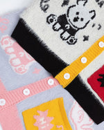 漫画風のゆったりカーディガンセーター