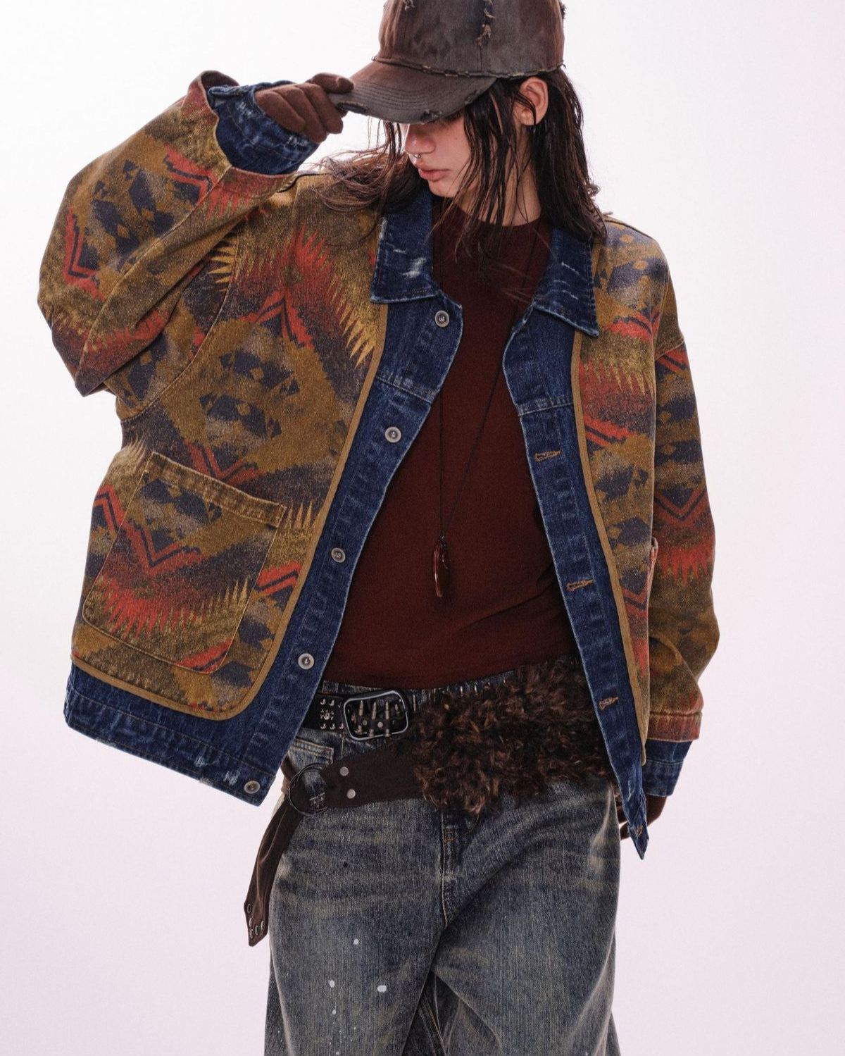 빈티지 스트리트 데님 재킷