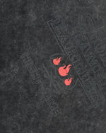 Washed embroidered short sleeves