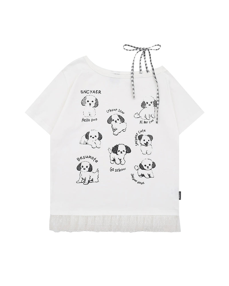 Dopamine off-shoulder short sleeves