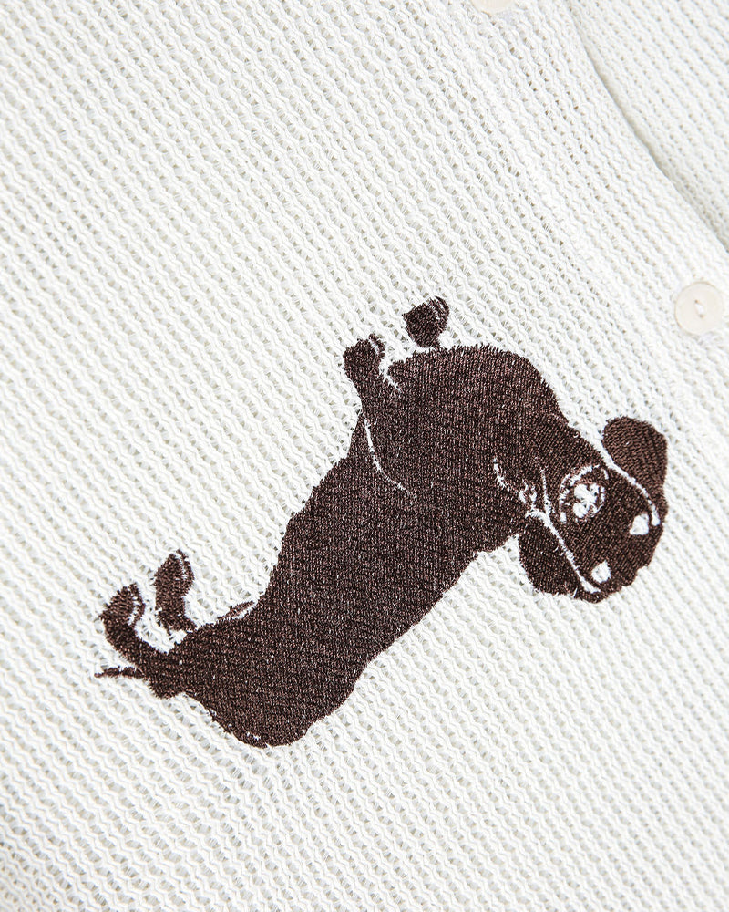 Puppy Open-Knit Shirt
