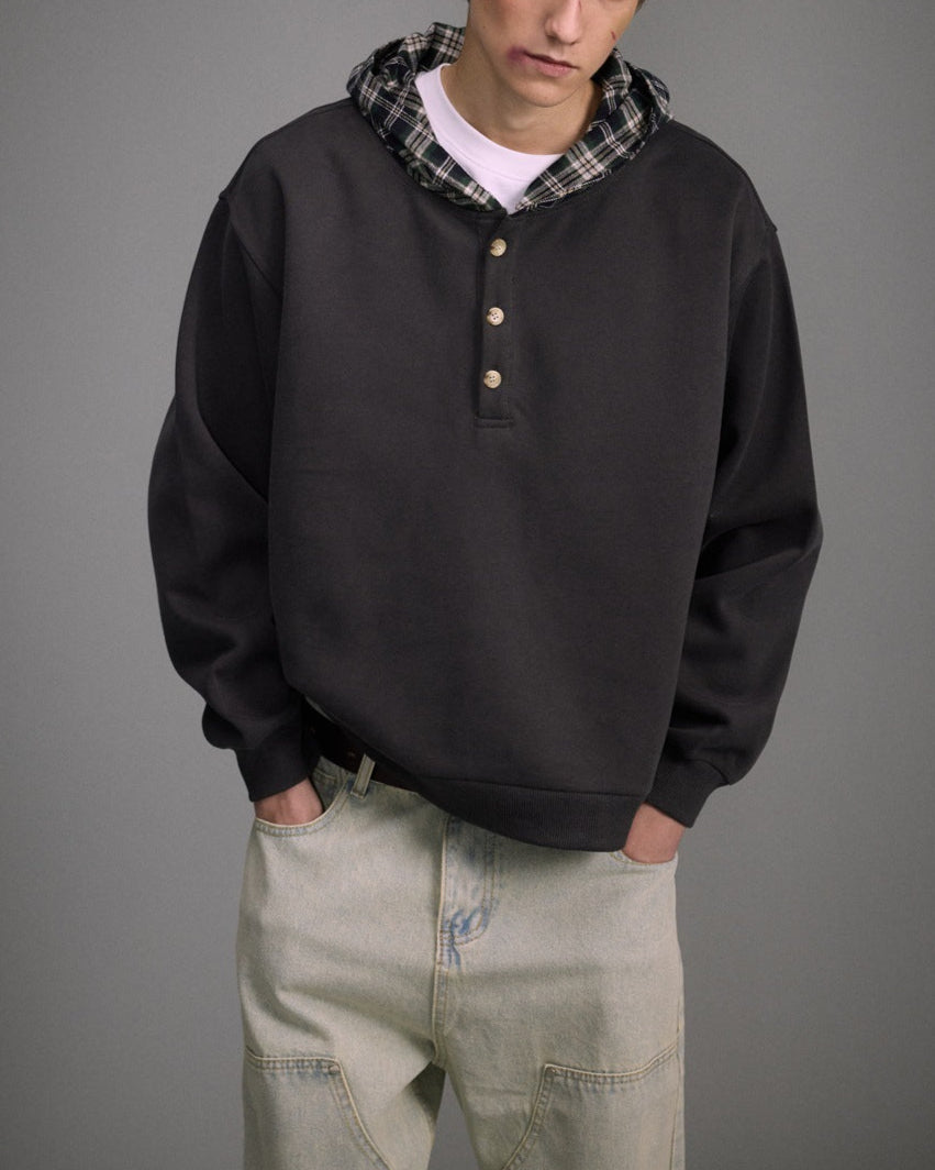 Casual fake two piece sweatshirt