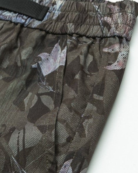 Floral camouflage shorts
