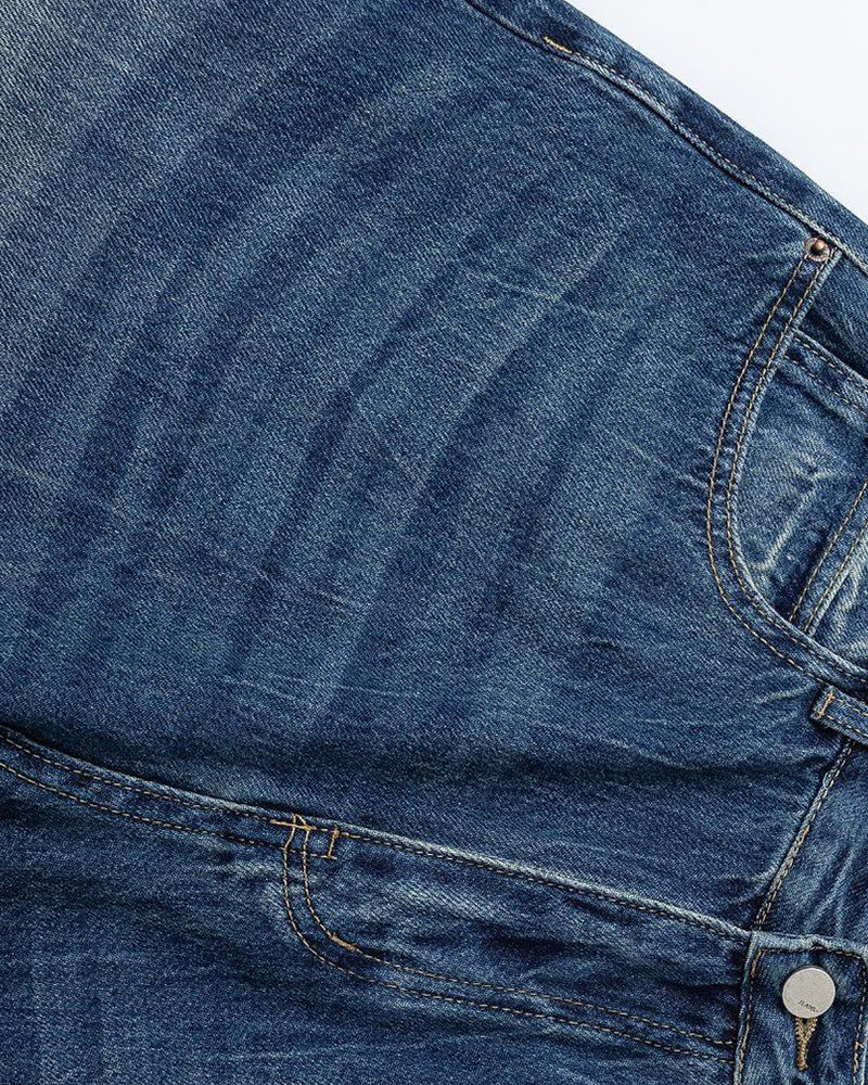 シンプルなウォッシュドショートパンツ